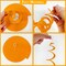 36 Pcs Orange Hanging Swirl Decorations - Ombre Felt Ceiling Streamers for Fall Harvest, Thanksgiving Party, Autumn Wedding, & Pumpkin Baby Shower Decor